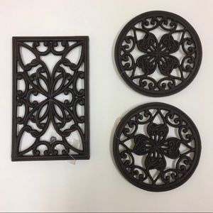 Southern Living at Home - 3 trivets  
• Estate Trivet Trio  
• bronze / black